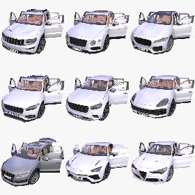 3D model Generic SUV 9-models mega pack